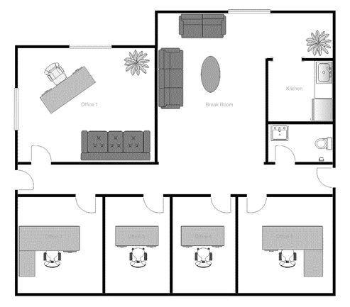 Sample Floor Plan of an Office