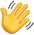 Emoji of a waving hand